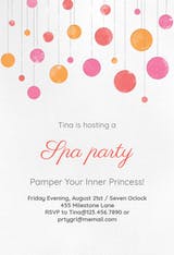 Suspended Circles - Printable Party Invitation